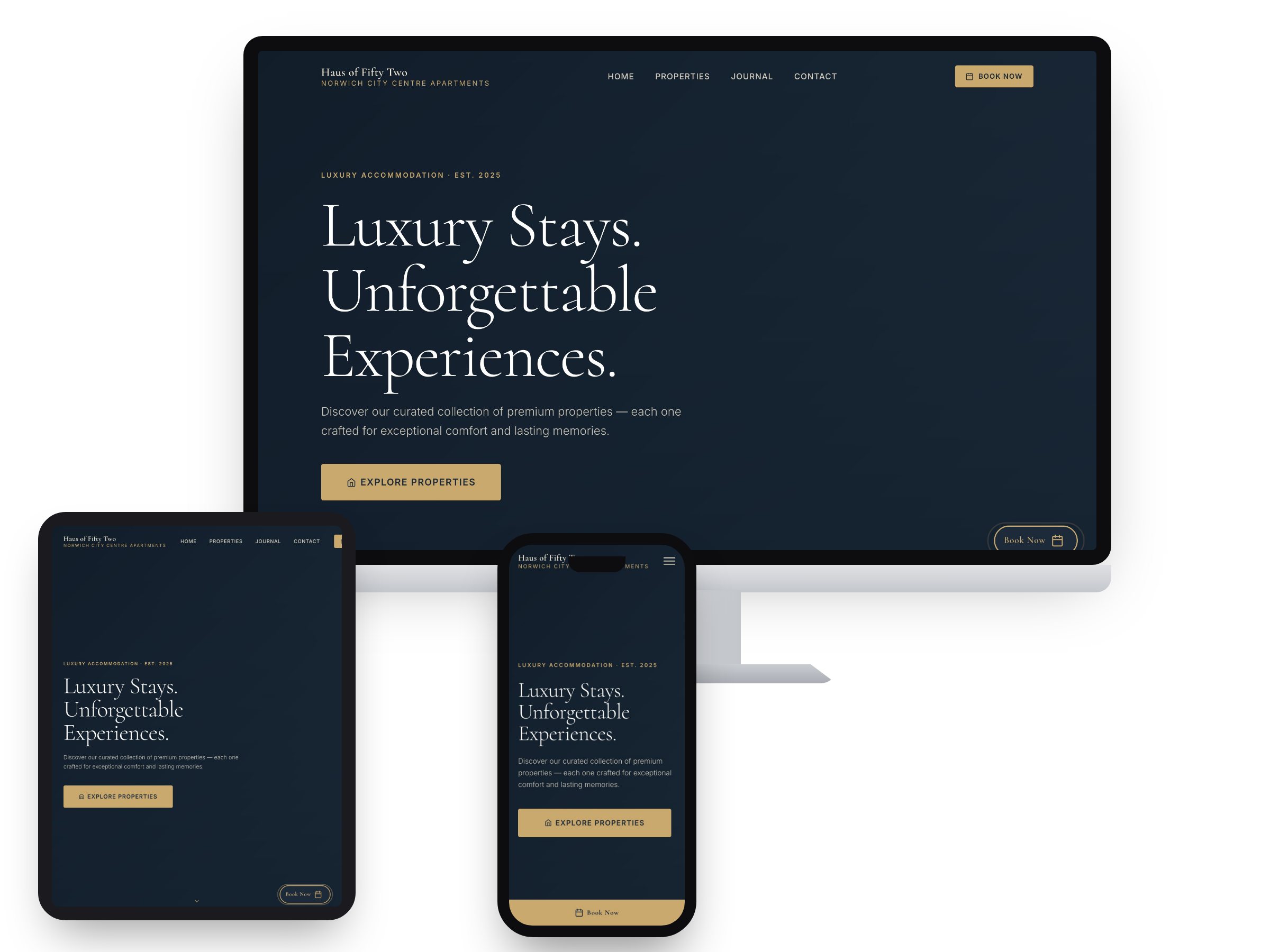 Haus of Fifty Two — Web Design by Xpose