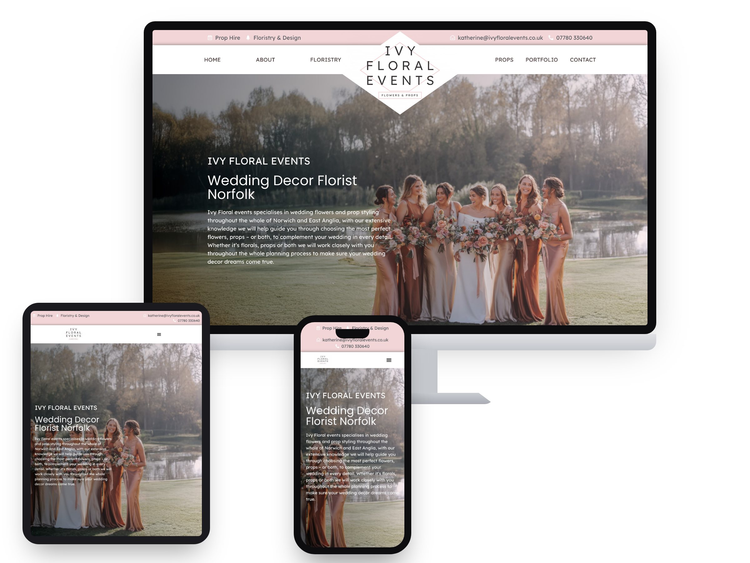 Ivy Floral Events — Web Design by Xpose