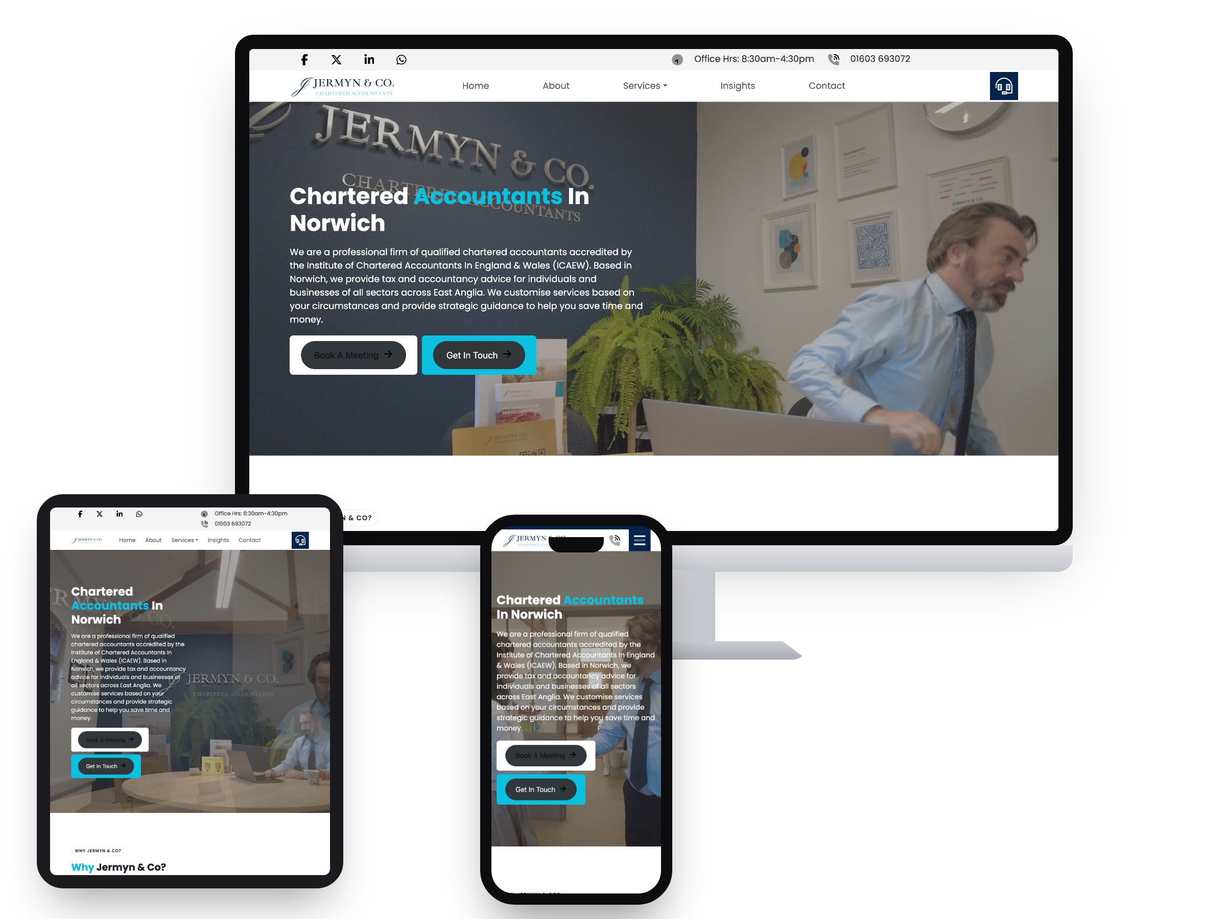 Jermyn & Co Accountants Ltd — Web Design by Xpose
