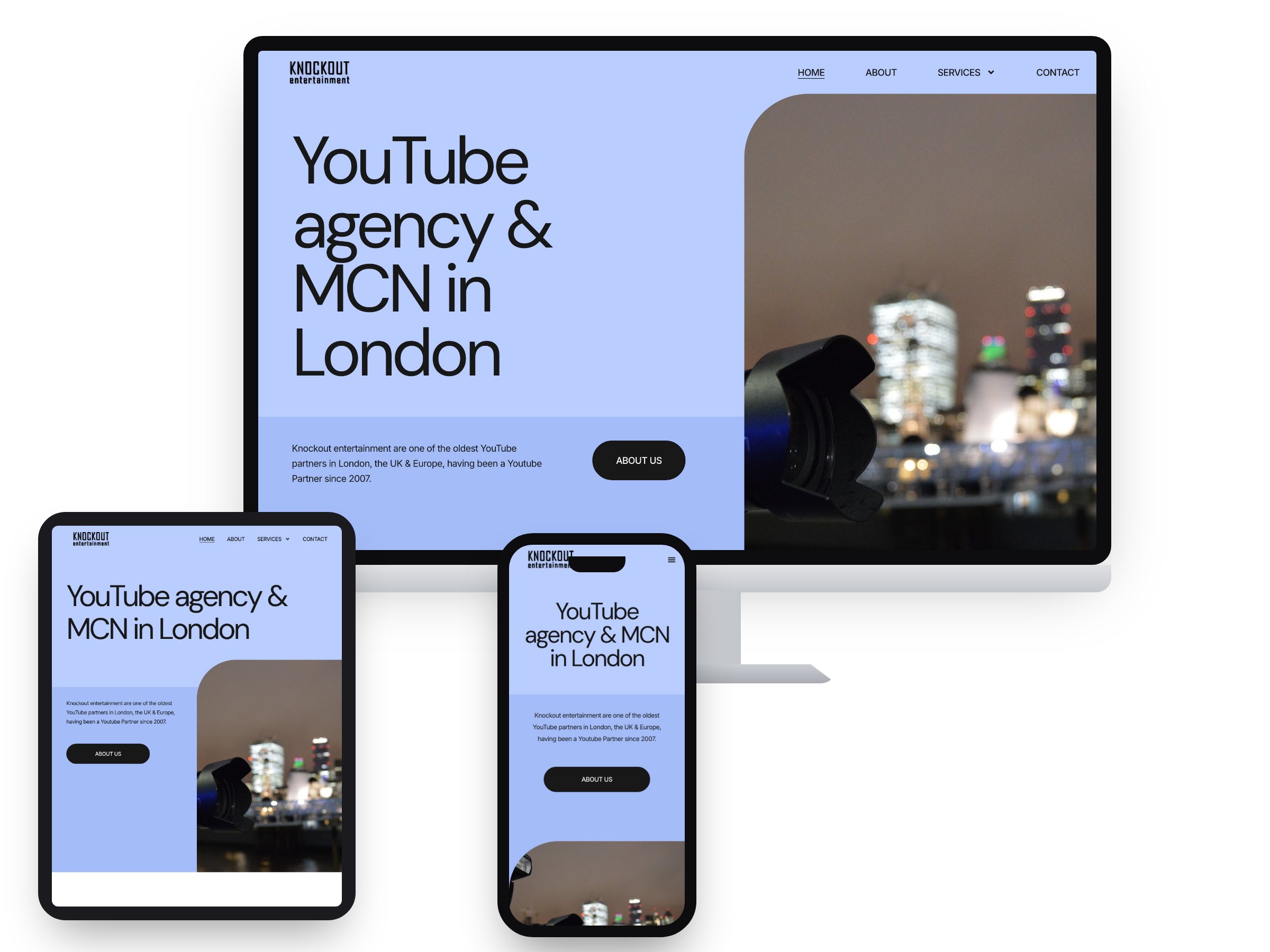 Knockout Entertainment Ltd — Web Design by Xpose