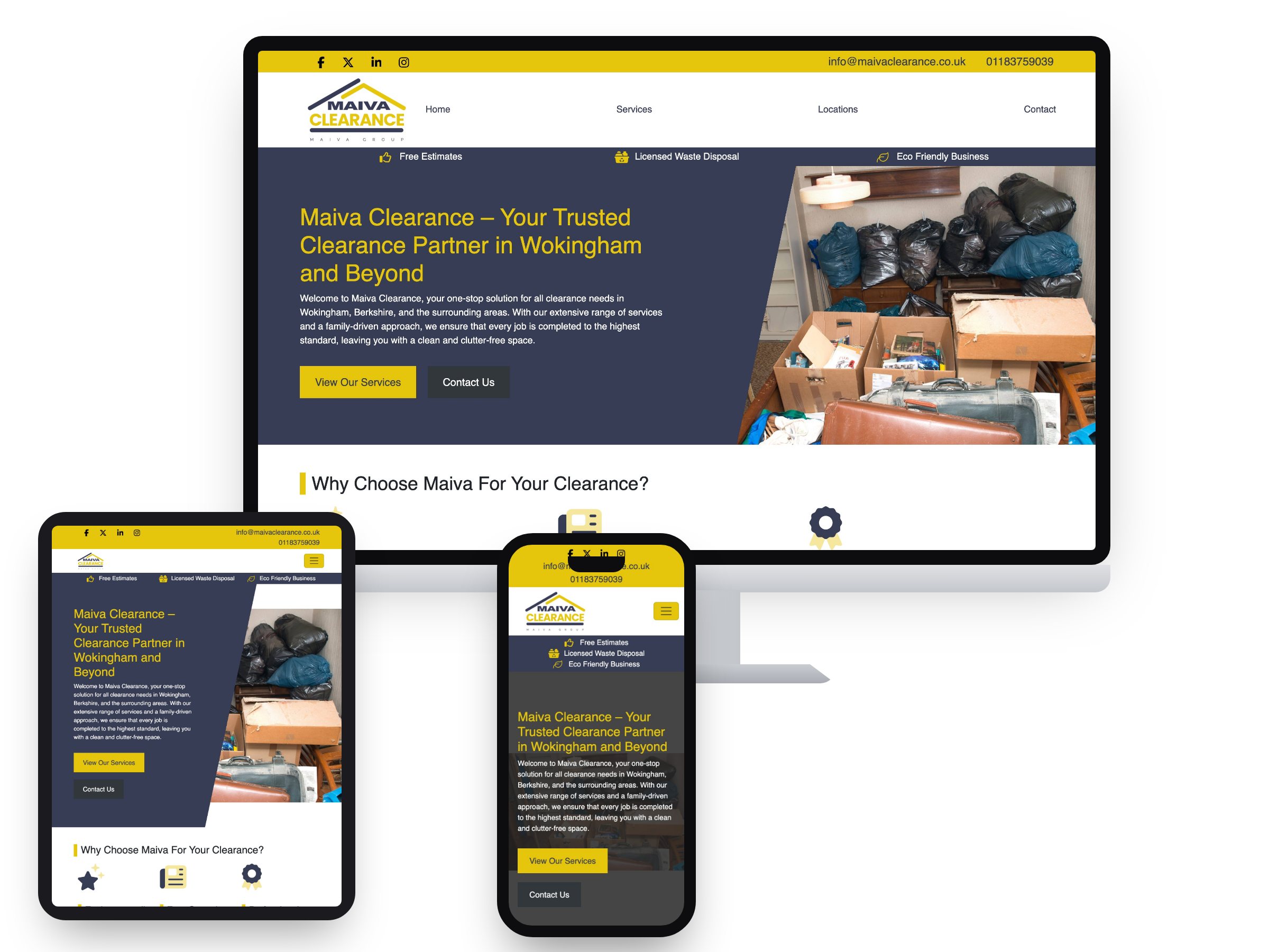Maiva Clearance Services Ltd — Web Design by Xpose