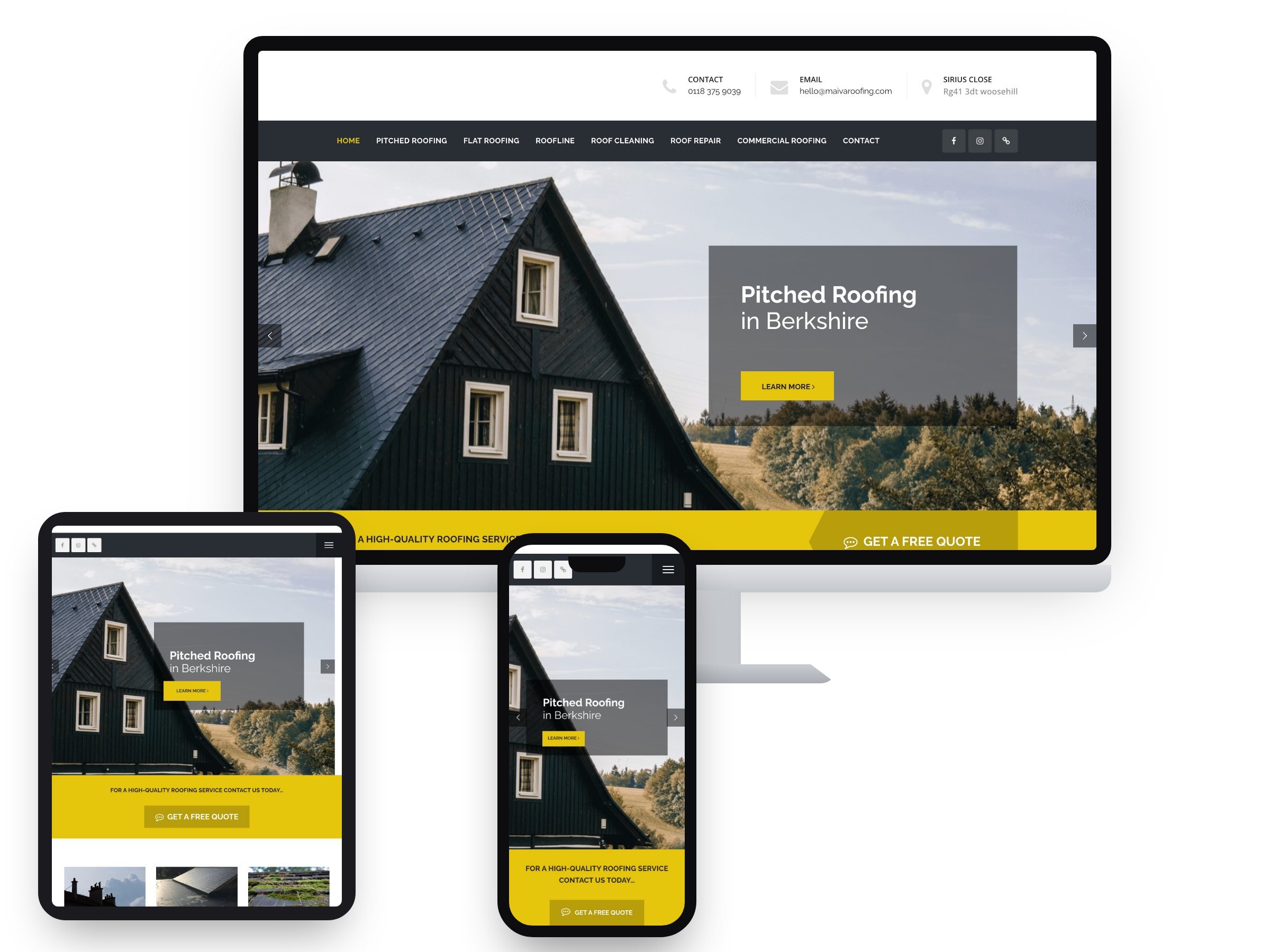 Maiva Roofing — Web Design by Xpose