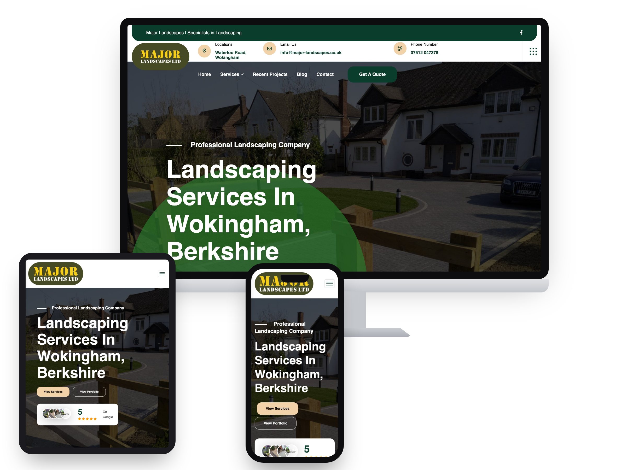Major Landscapes — Web Design by Xpose
