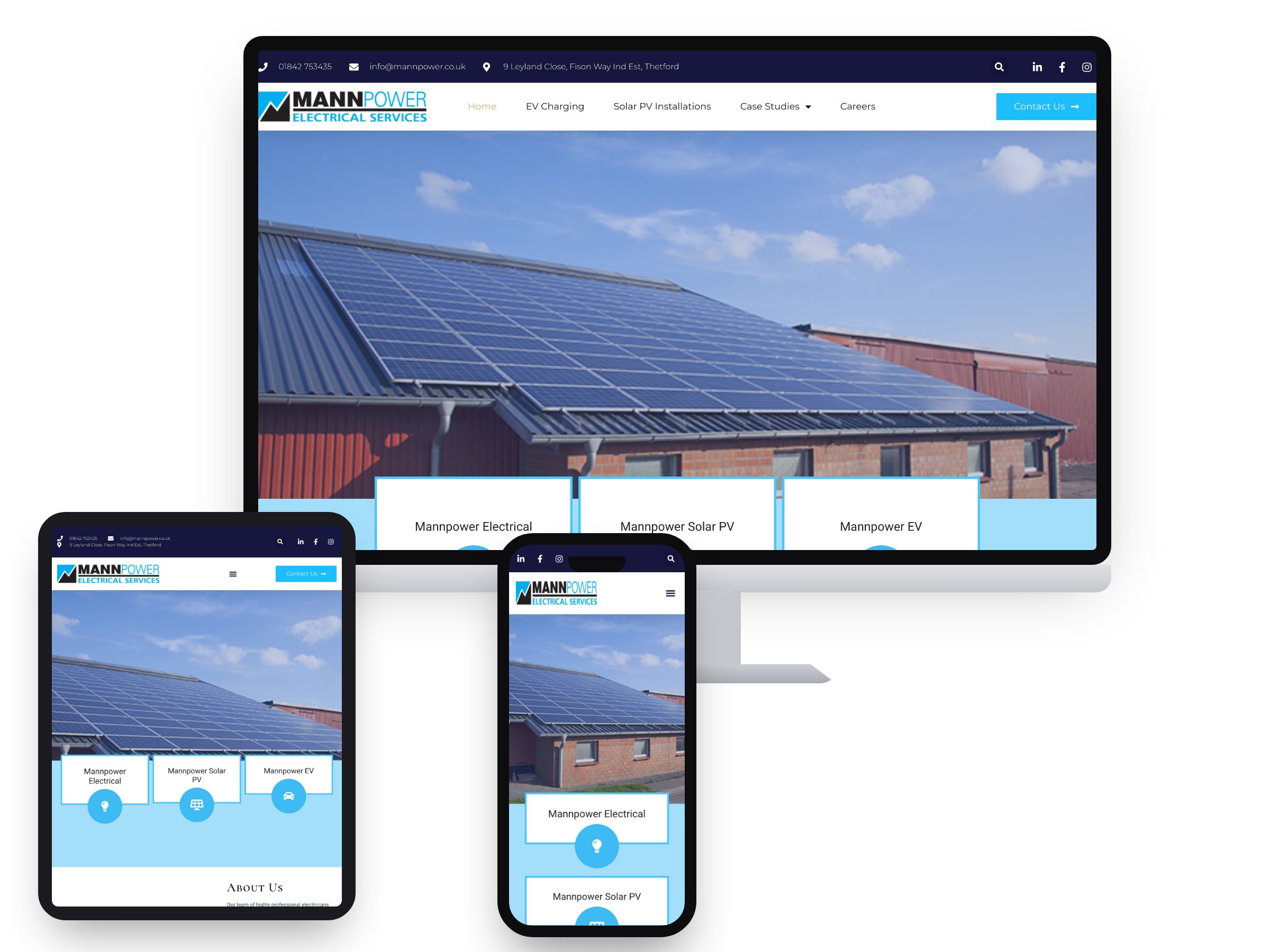 Mannpower Electrical Services Ltd — Web Design by Xpose