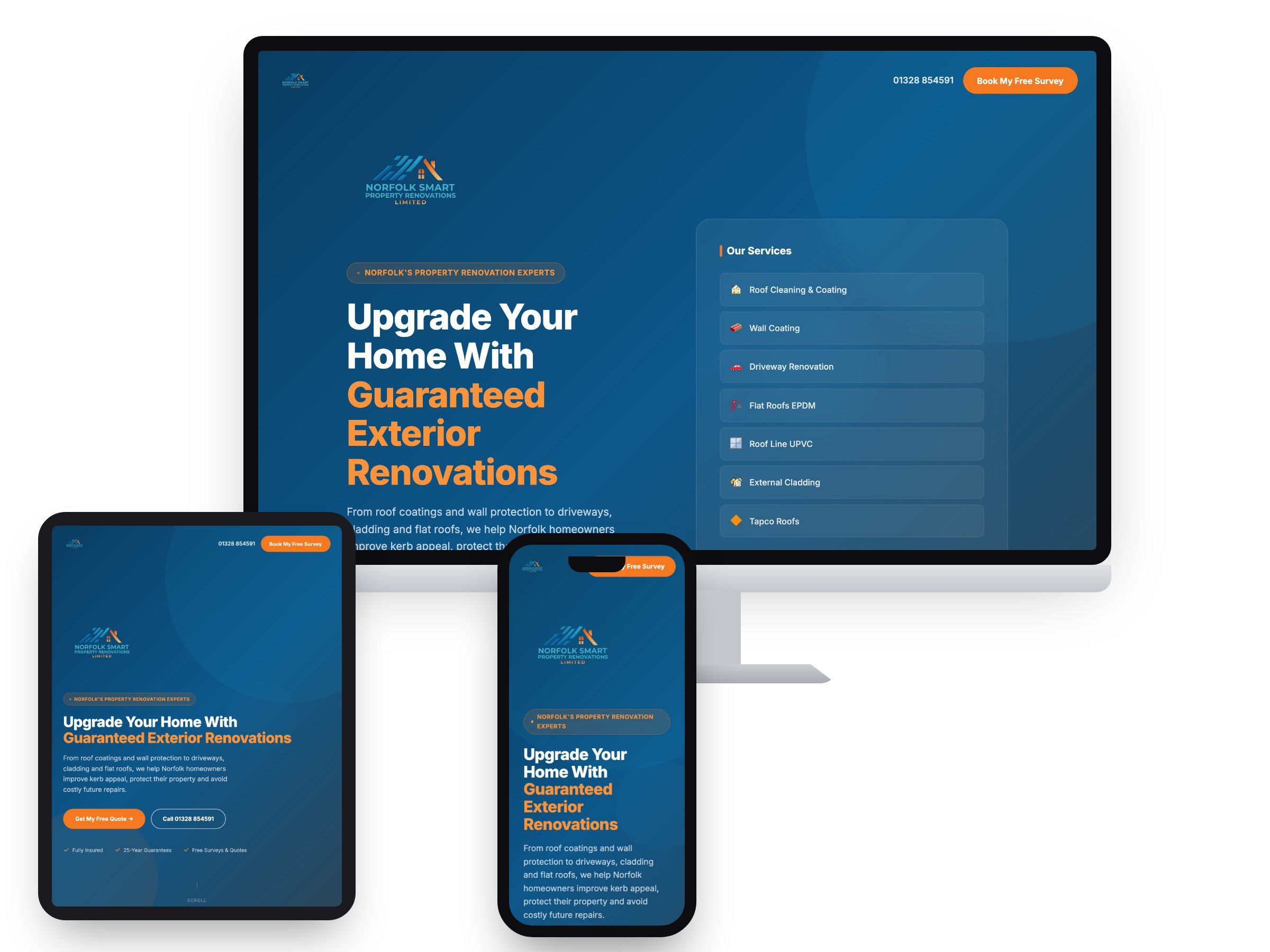 Norfolk Smart Property Renovations Limited — Web Design by Xpose