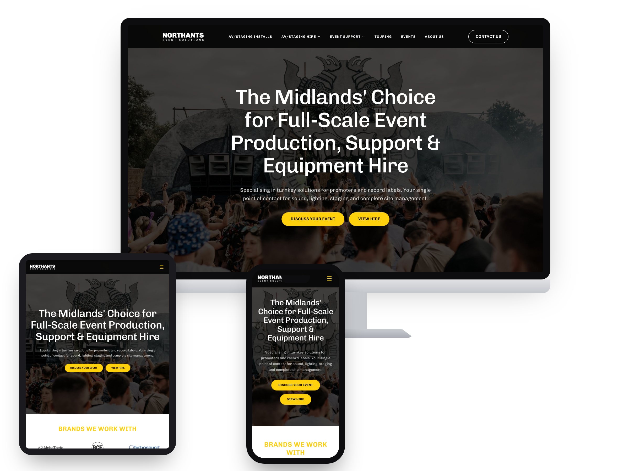 Northants Event Solutions — Web Design by Xpose
