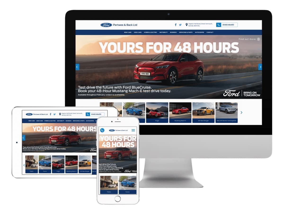 Pertwee & Back — Web Development by Xpose