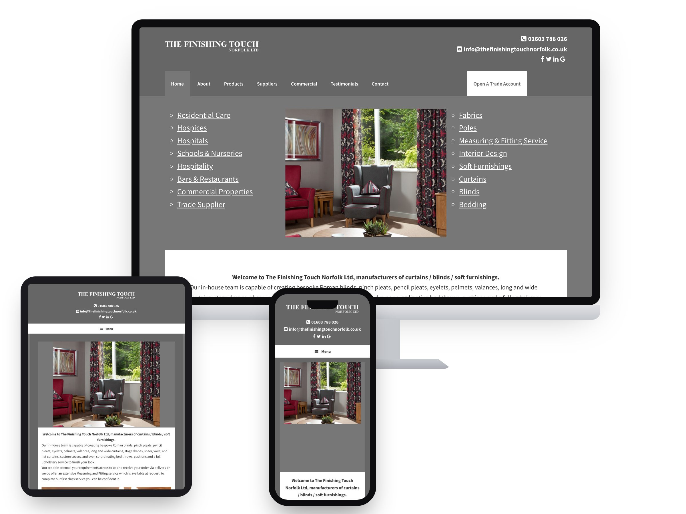 The Finishing Touch Norfolk Ltd — Web Design by Xpose