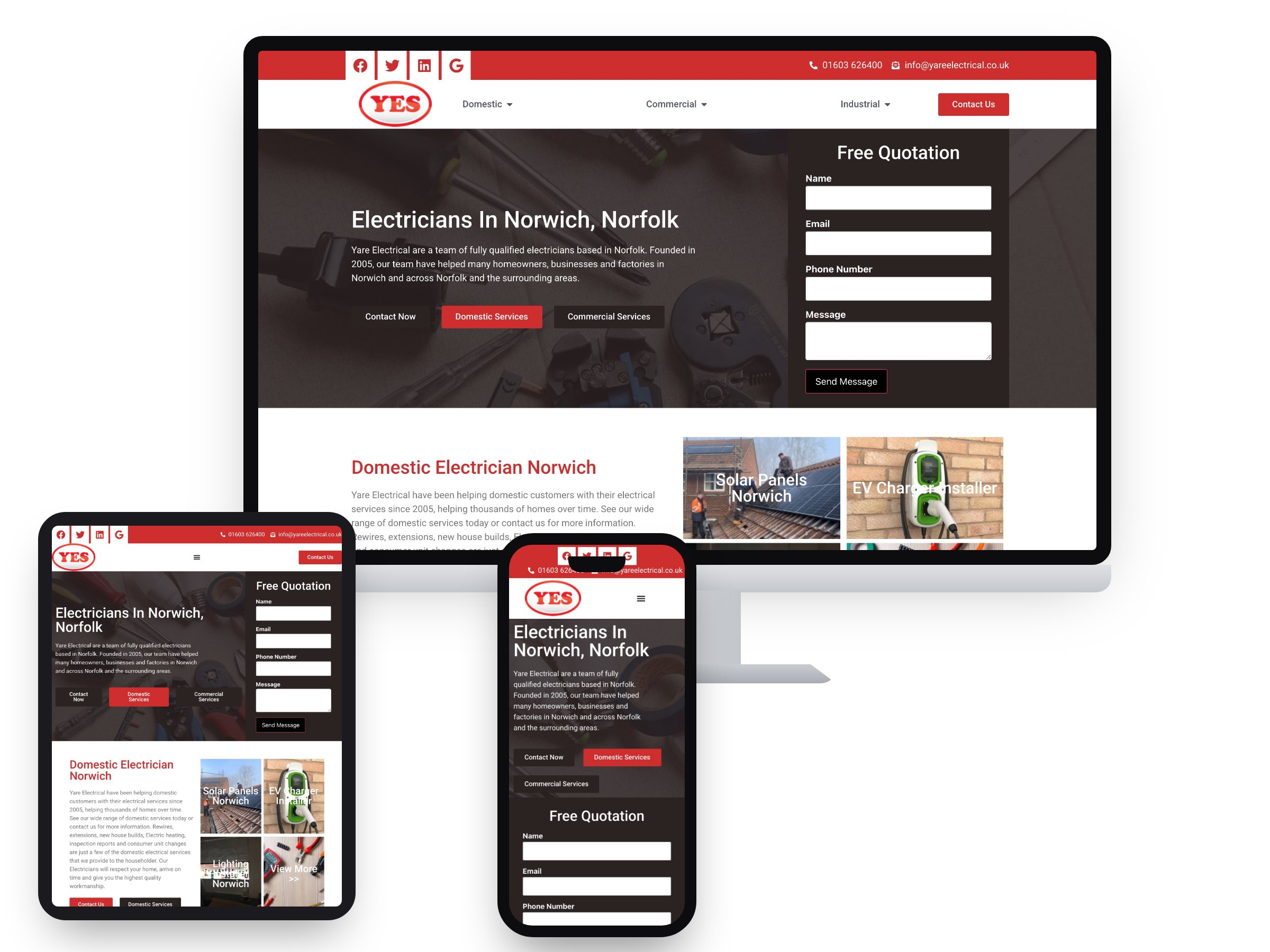 Yare Electrical Services Ltd — Web Design by Xpose